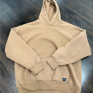 Hollister Men's Beige Hoodie